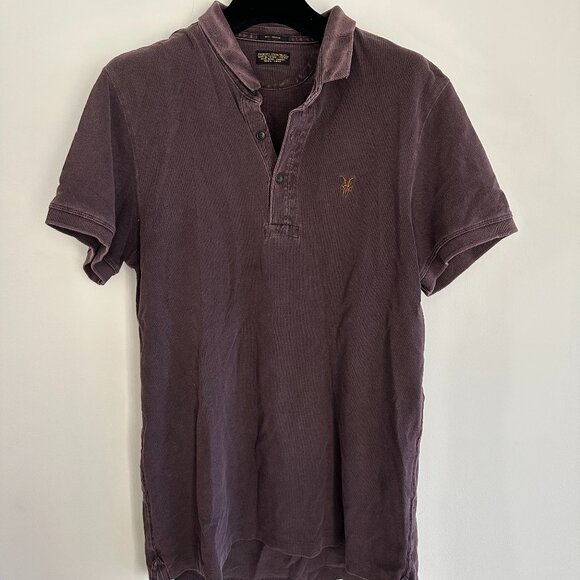 AllSaints Men’s Polo Shirt | Size Medium | Stylish & Classic - Picture 1 of 4